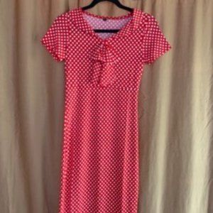 Red and White Polka Dot Dress